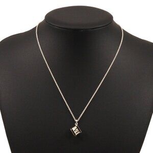 TIFFANY&Co. Atlas cube Necklace Silver925 8g Women
